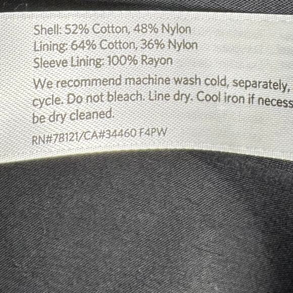 Eileen Fisher Nylon Blend Lightweight All Weather Jacket Black Buttons Size Med - Picture 6 of 9